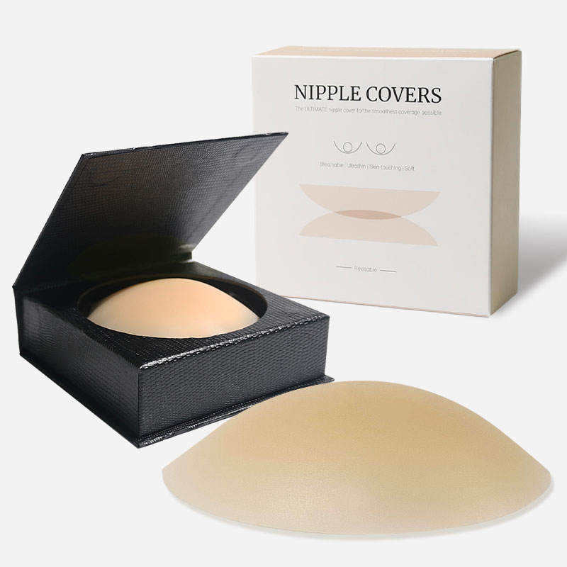 Nude Invisible Reusable Seamless Pasties Super Adhesive No Glue Strapless Self Adhesive Silicone Nipple Covers