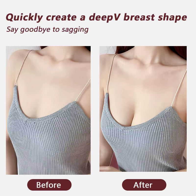 Reusable Mango Shape Sticky Bra Strapless Backless Push up Adhesive Silicone Bra for Women Wedding Dress Invisible Seamless Bra